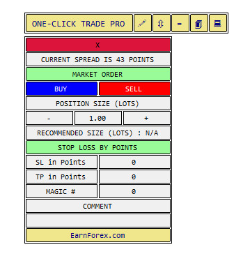 One-Click Trade Pro MT4